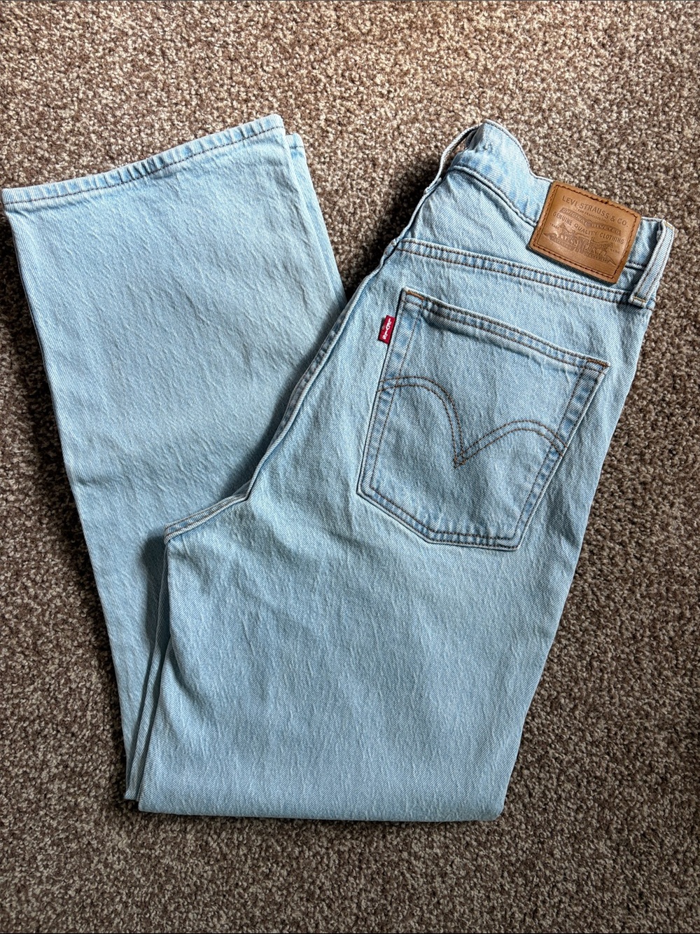 levi's light wash ribcage straight ankle jeans
